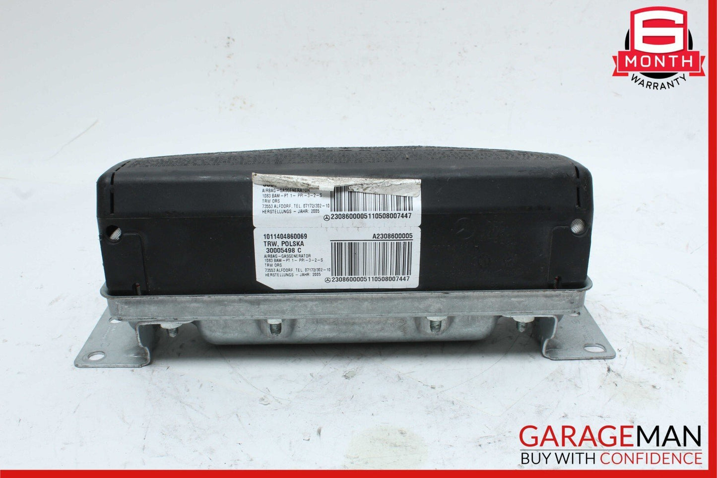 03-12 Mercedes R230 SL55 SL500 SL65 AMG Front Right Side Dash Airbag Air Bag