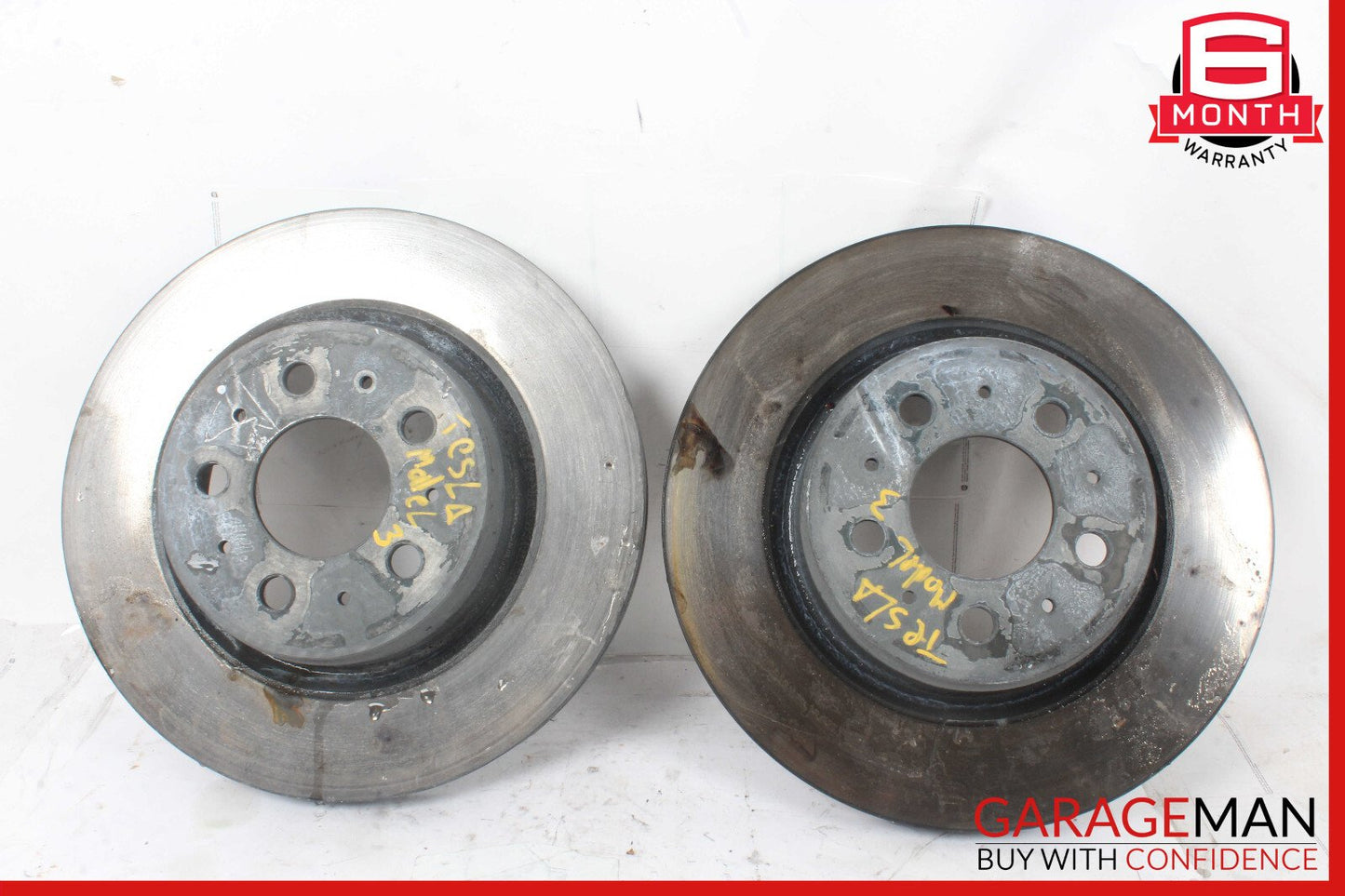 17-23 Tesla Model 3 Front Left & Right Brake Rotors Disc Set of 2 OEM