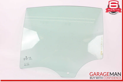 17-20 BMW 530E Rear Left Driver Side Door Window Glass OEM