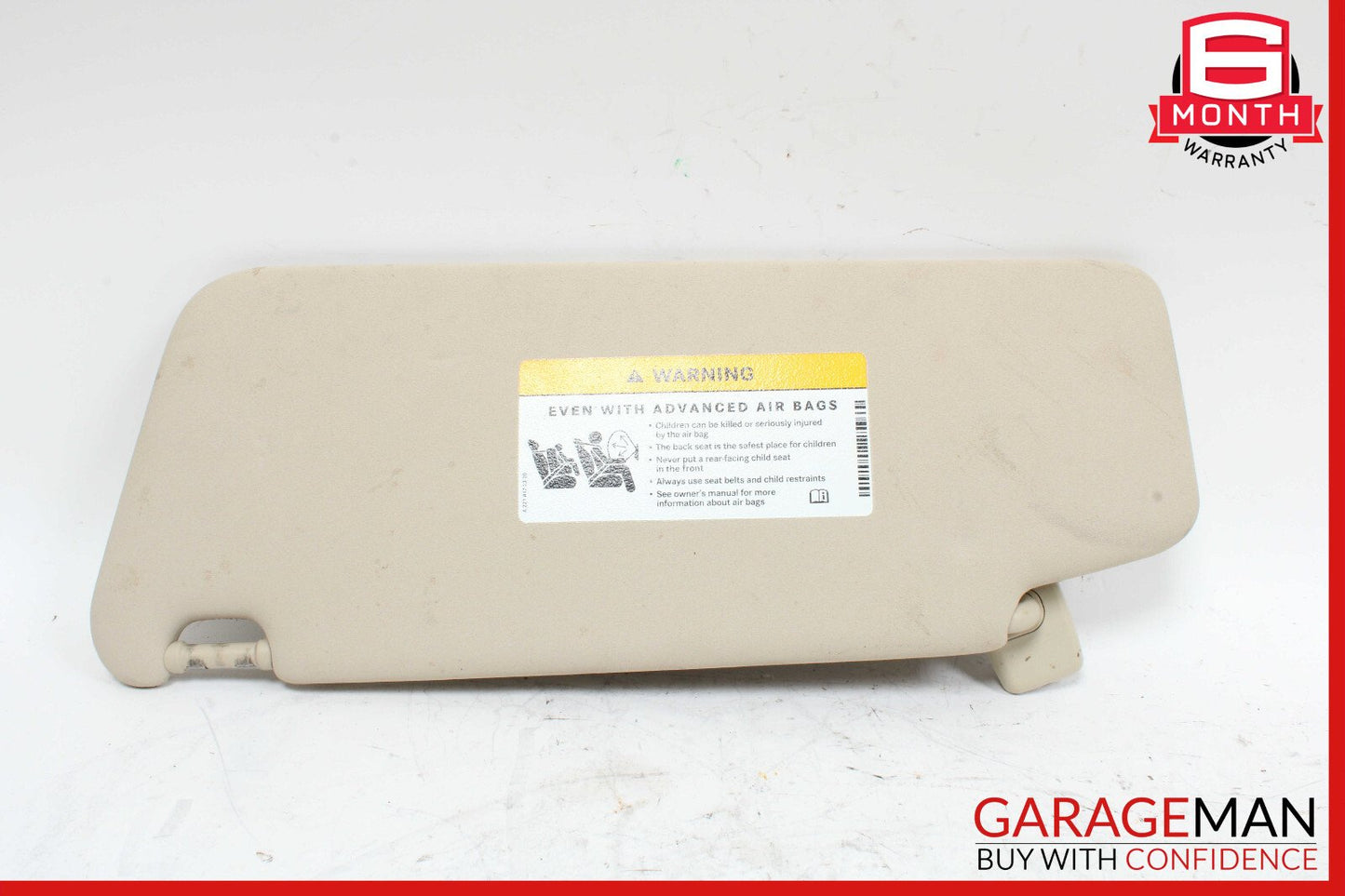 08-14 Mercedes W204 C250 C300 C350 Right Side Sunvisor Sun Visor Beige OEM