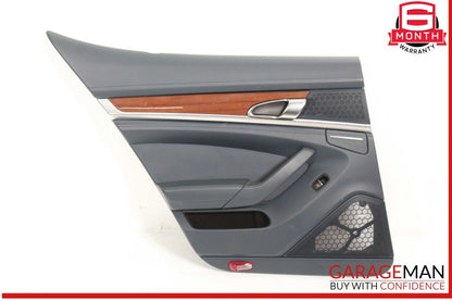 10-16 Porsche Panamera 970 Rear Left Interior Door Panel Leather OEM