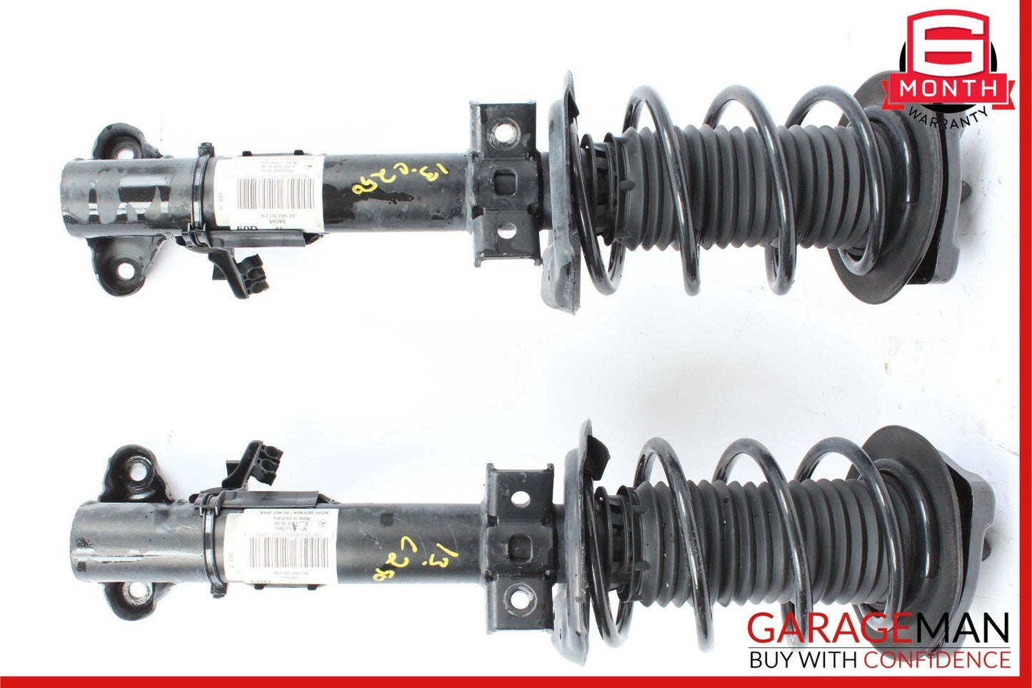 08-17 Mercedes C250 E400 Front Right & Left Shock Strut Absorber Set of 2 RWD