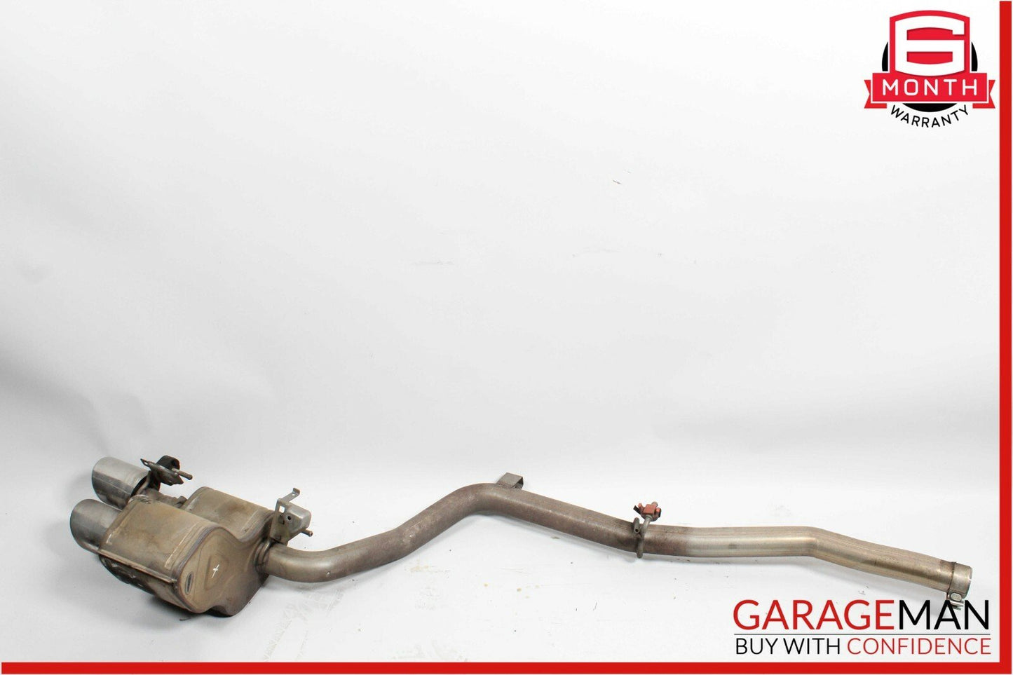 14-17 Maserati Ghibli Rear Left Side Exhaust System Muffler Dual Tip Assembly