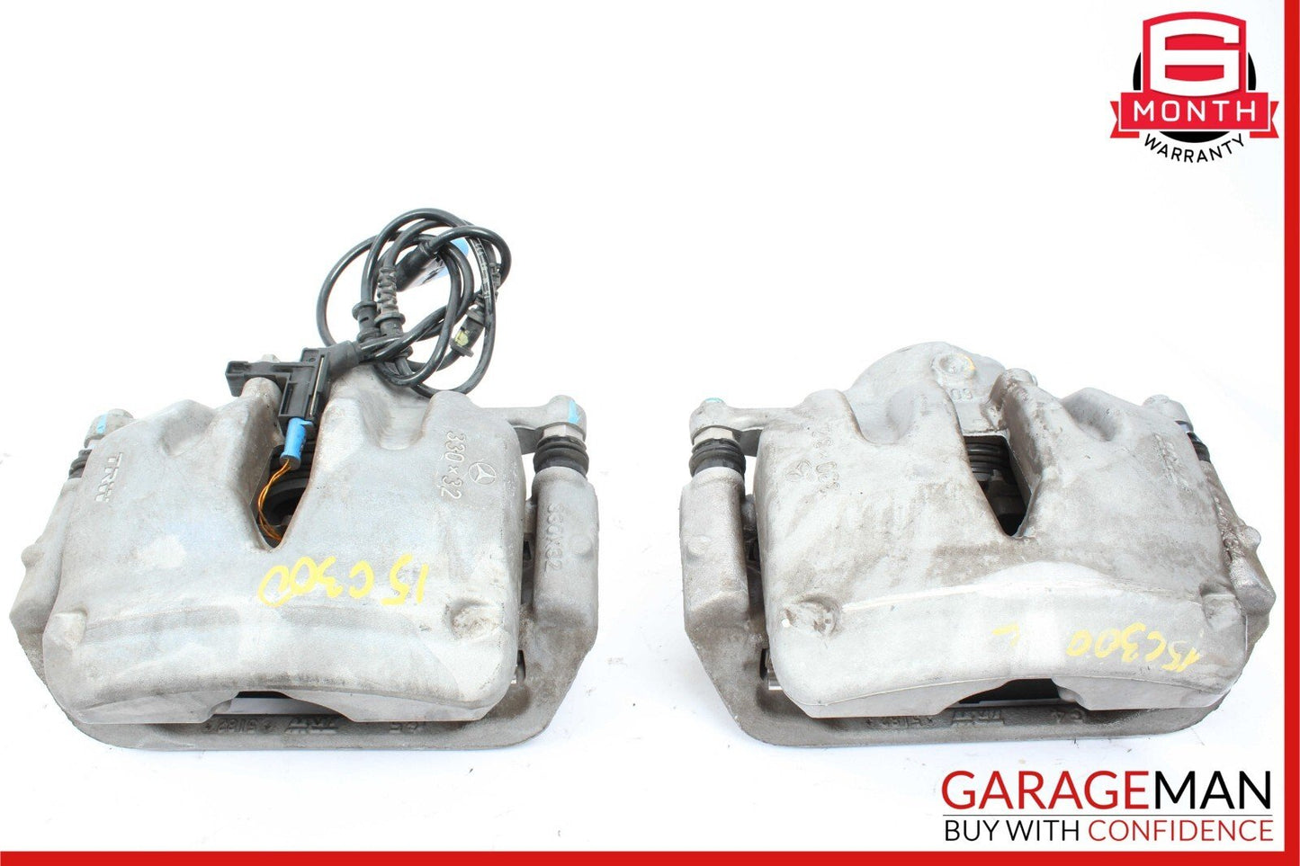 15-20 Mercedes W205 C300 C350e Front Right & Left Side Brake Calipers Set of 2