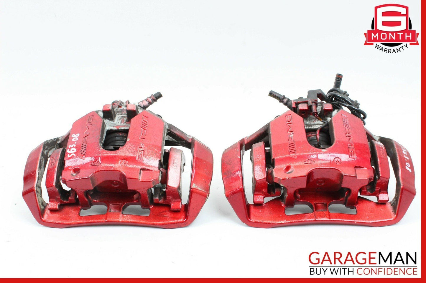 07-14 Mercedes W221 S63 CL63 CL65 AMG Rear Left And Right Brake Caliper Set OEM