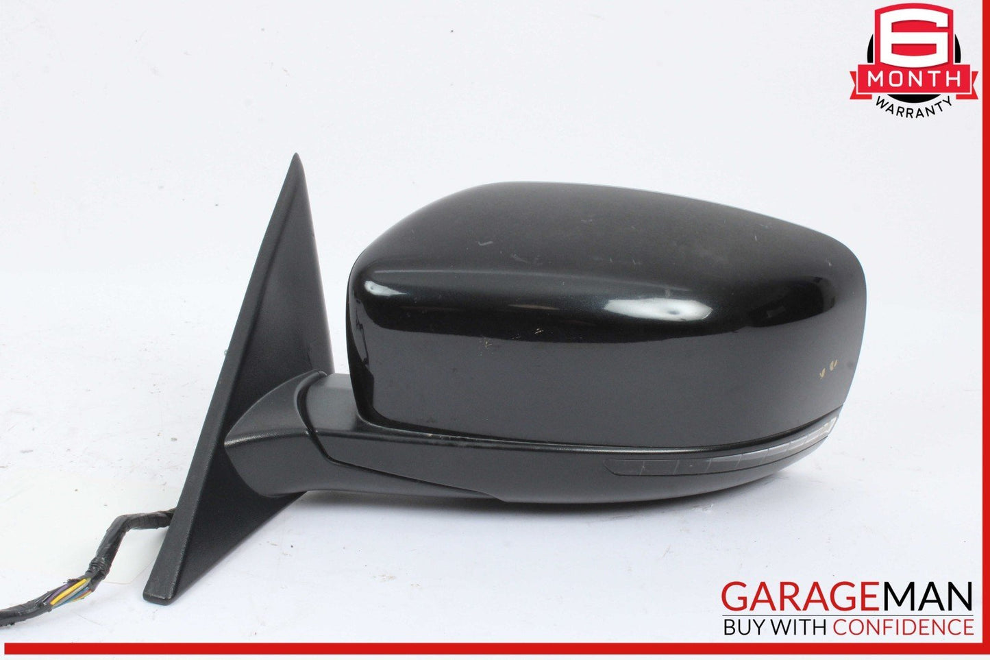 14-17 Maserati Quattroporte S Ghibli Front Left Side Door Rear View Mirror Black