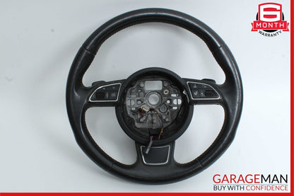 12-18 Audi A7 Steering Wheel w/ Paddle Shifter & Control Switch Assembly Black