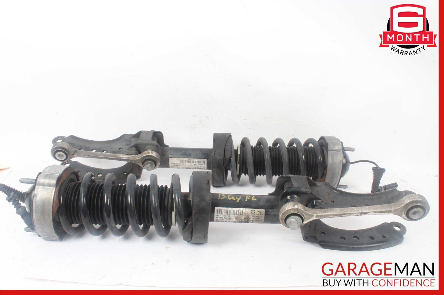 11-18 Porsche Cayenne 958 S Front Right & Left Shock Absorber Strut Spring Set