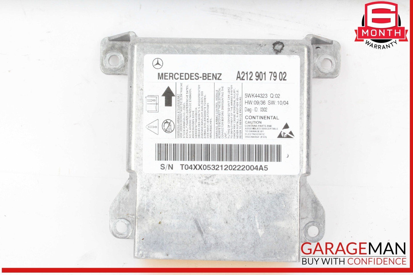 12-14 Mercedes Benz W218 CLS550 SRS Safety Control Module OEM