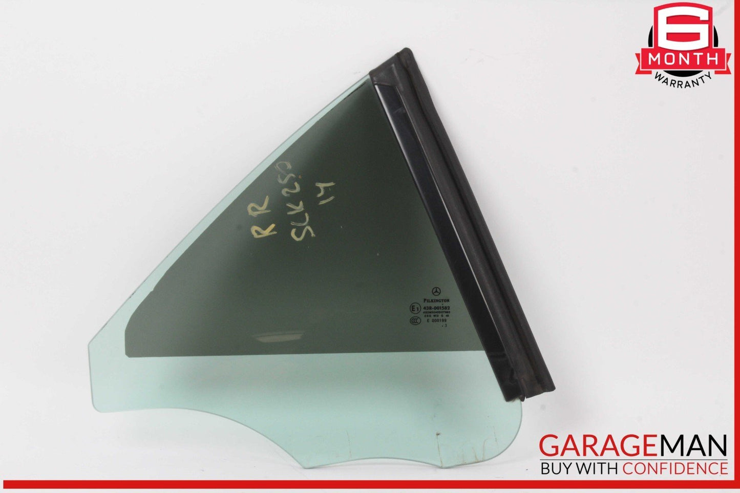 12-20 Mercedes R172 SLK250 Rear Right Passenger Side Quarter Window Glass OEM
