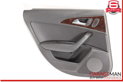 12-18 Audi A6 Rear Left Driver Side Interior Door Trim Panel Cover Assembly OEM