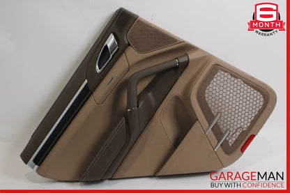 11-17 Porsche Cayenne 958 Rear Left Driver Side Interior Door Panel Assy Brown