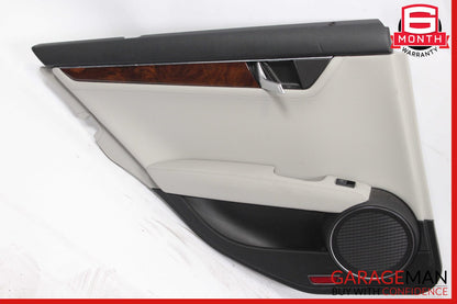 08-14 Mercedes W204 C250 C300 C350 Rear Left Side Interior Door Panel OEM