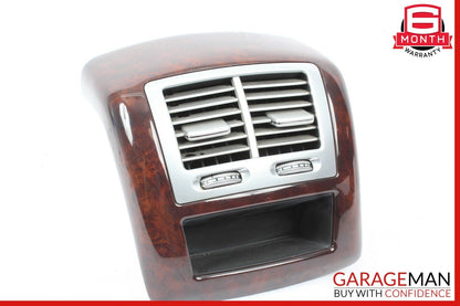 07-13 Mercedes S550 S600 Rear Center Console AC A/C Air Vent Trim Assembly Wood