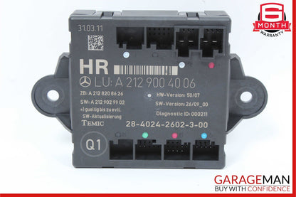 08-14 Mercedes W212 E350 C300 Rear Right Passenger Side Door Control Module OEM