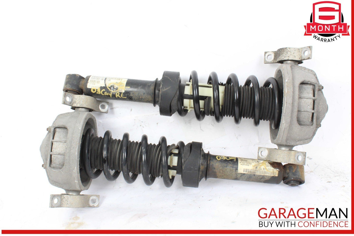 08-10 Porsche Cayenne 957 Rear Left and Right Side Shock Strut Absorber Set OEM