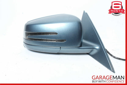 10-13 Mercedes W221 S550 S600 Front Right Side Mirror Door Rear View Blue