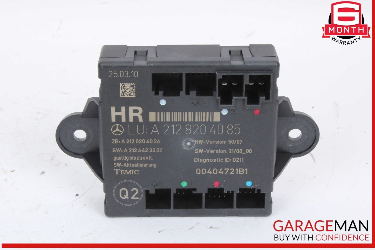 08-18 Mercedes W212 E350 Rear Right Passenger Side Door Control Module Unit OEM