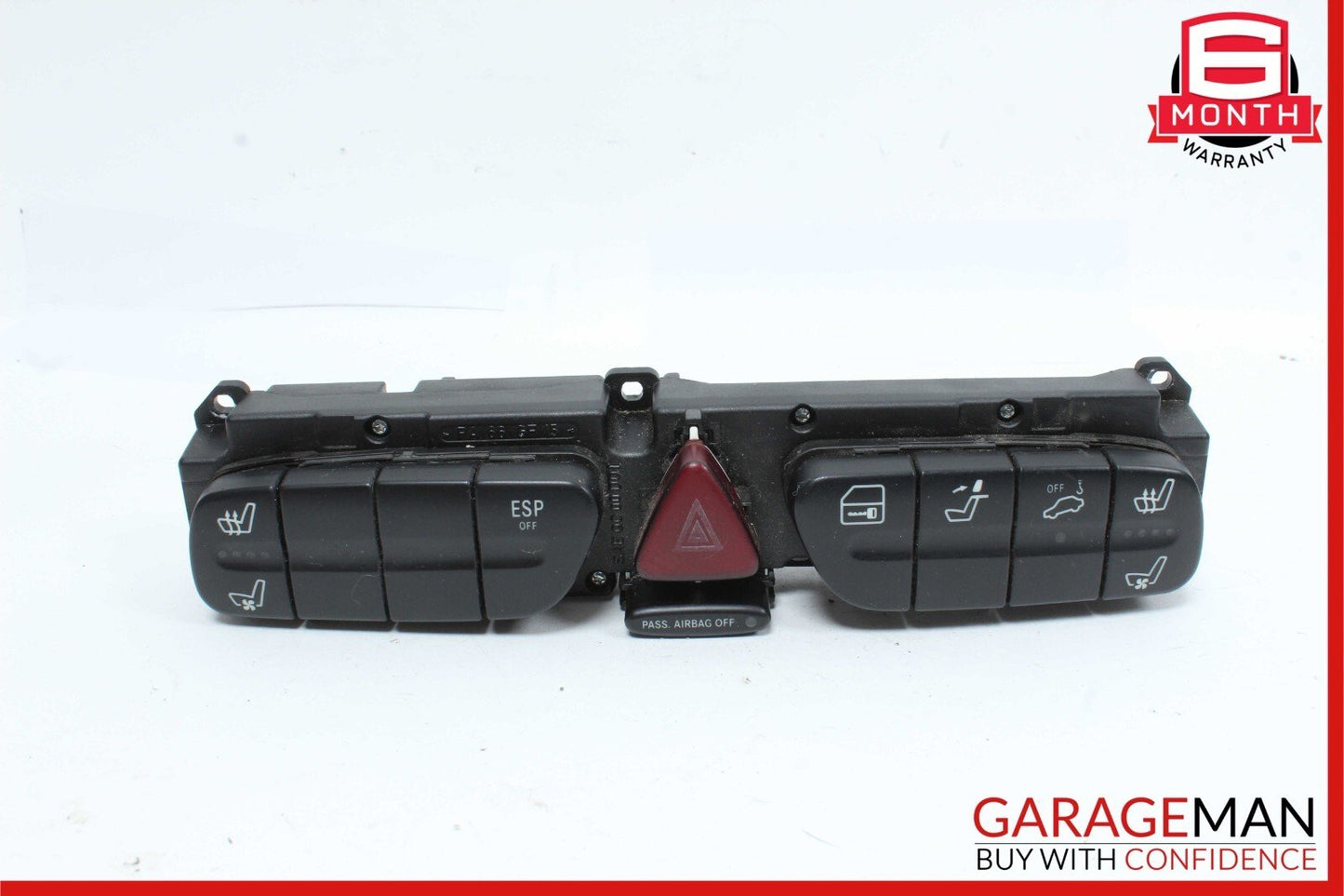 01-04 Mercedes W203 C230 CLK320 Dashboard Dash Hazard Light Control Switch Panel