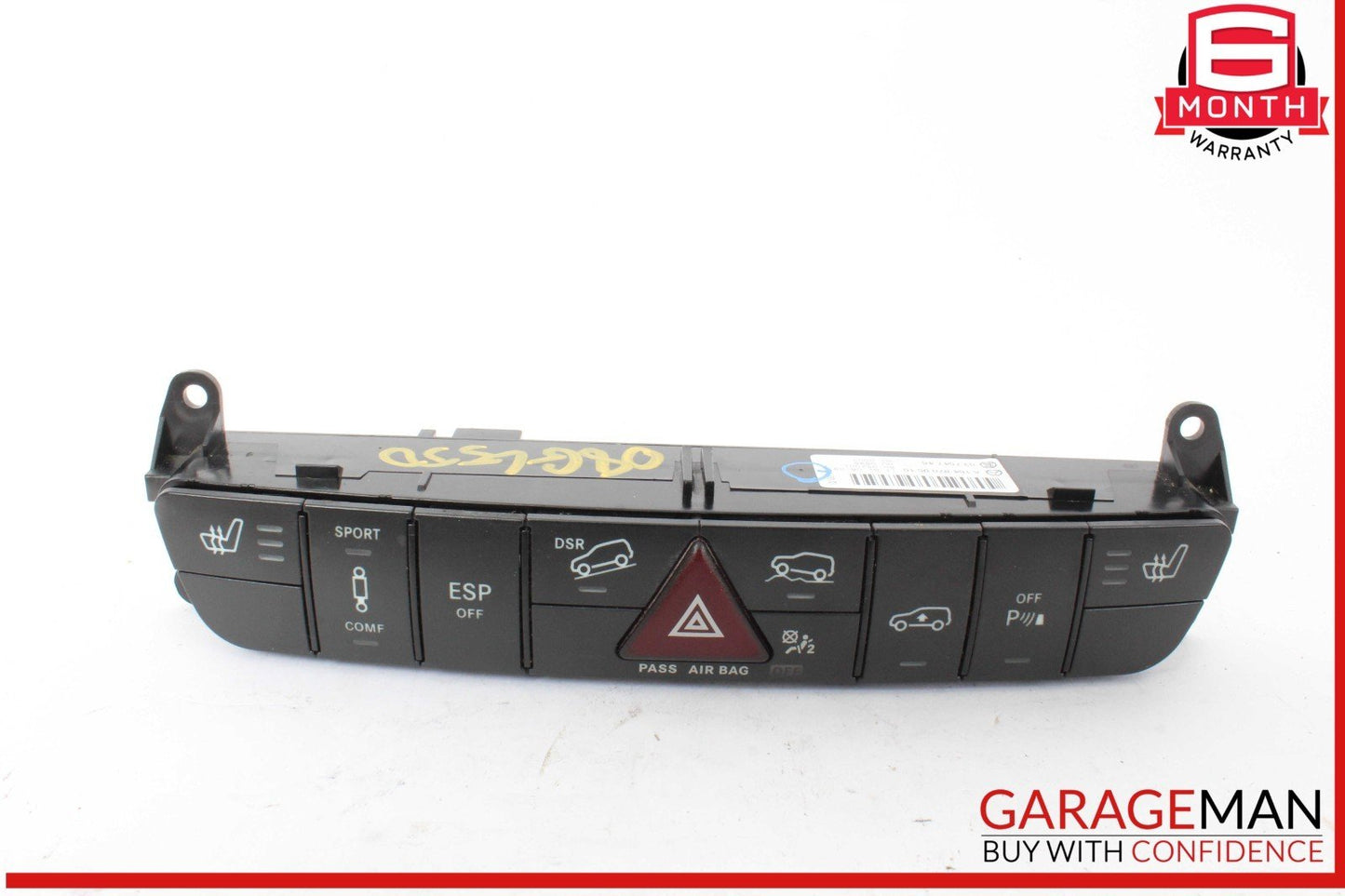 06-12 Mercedes X164 GL550 GL450 Dash Hazard Heated Seats ESP Control Panel OEM
