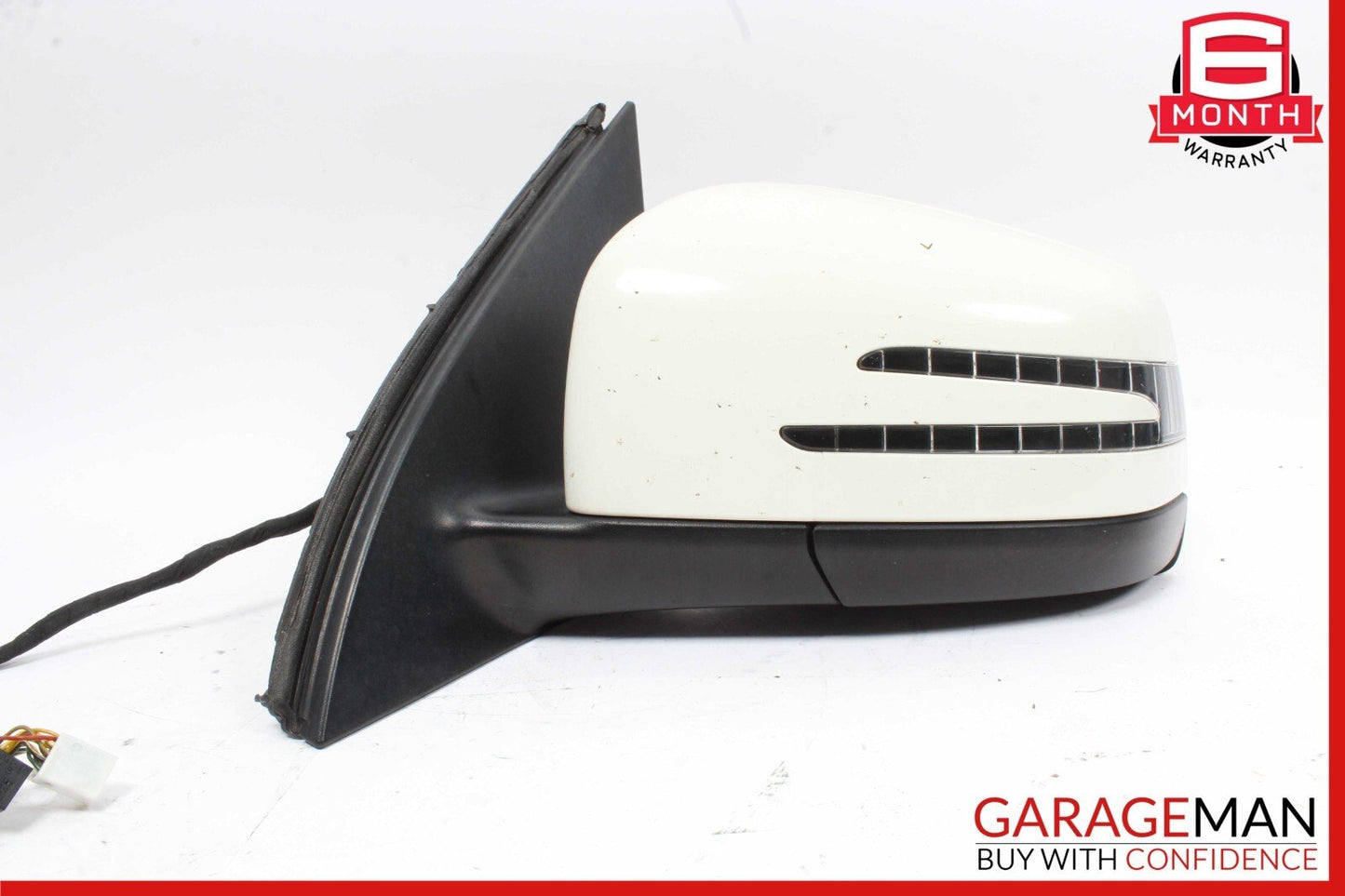 13-16 Mercedes X166 GL450 Front Left Side Mirror Glass Rear View w/ Blind Spot