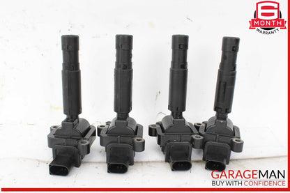 12-15 Mercedes W204 C250 Engine Ignition Coil Spark Plug 0001502580 Set of 4 OEM
