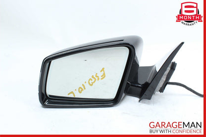 10-13 Mercedes W212 E350 Front Left Driver Side Door Rear View Mirror Black OEM