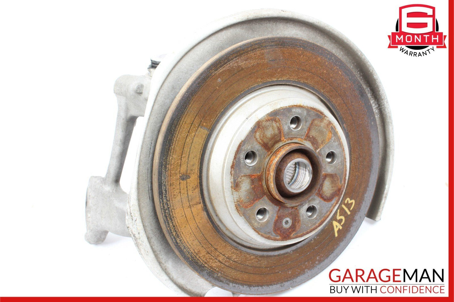 12-17 Audi A5 Quattro Rear Right Wheel Spindle Knuckle Hub Bearing Brake Rotor