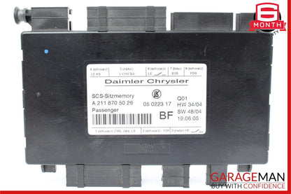 03-12 Mercedes GL350 SLK350 E350 Front Right Side Seat Controller Module Unit