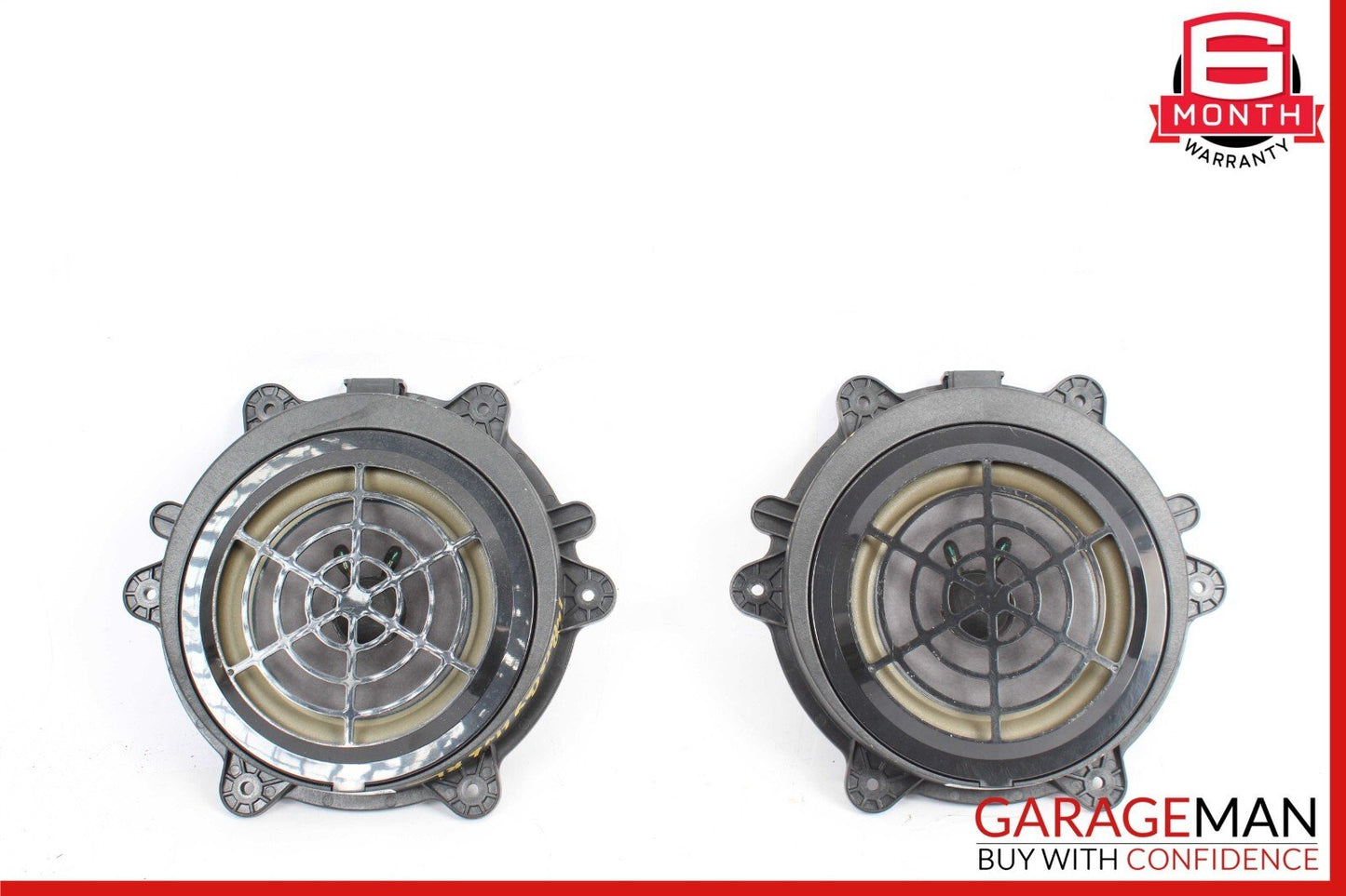 11-18 Porsche Cayenne 958 S Rear Left & Right Door Audio Sound Speakers Set OEM