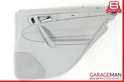 01-04 Mercedes W203 C240 C320 Rear Right Side Interior Door Panel Gray OEM