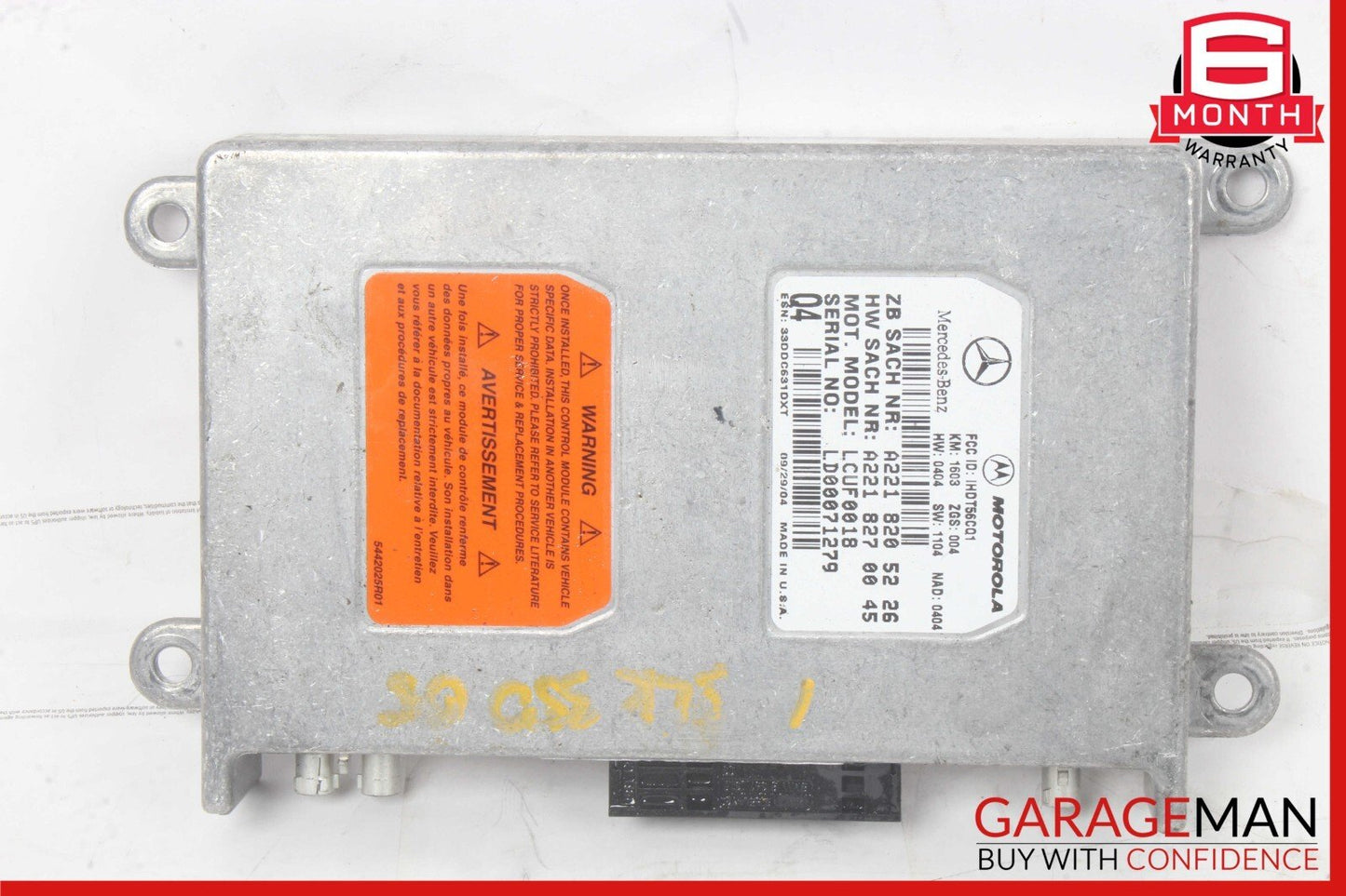 05-14 Mercedes R171 SLK350 S550 E320 Voice Communication Controller Module OEM