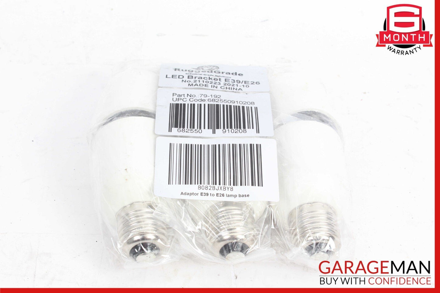 RuggedGrade LED Bracket Adapter Base Light E39/E26 E39 to E26 Lamp Bulb Set of 6