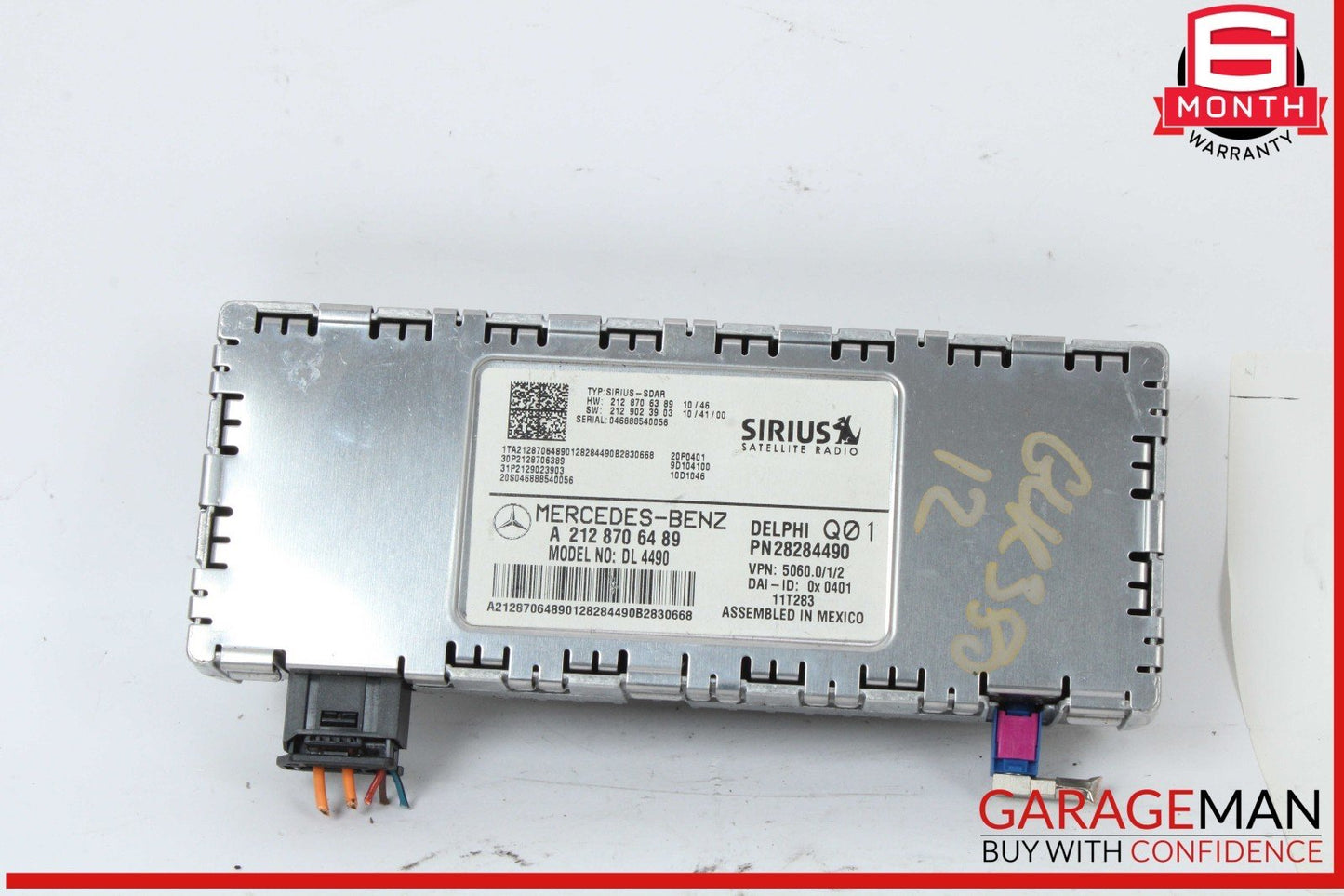 12-14 Mercedes X204 GLK350 C250 Sirius Satellite Radio Receiver 2128706489 OEM