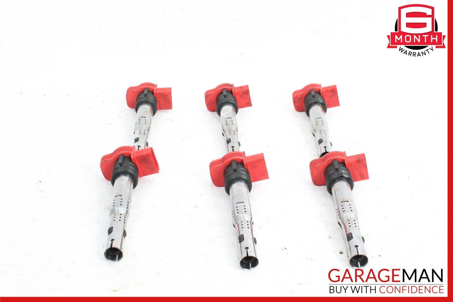 09-18 Porsche Cayenne Touareg 3.0L Engine Ignition Coil Igniter Set of 6 Pc OEM