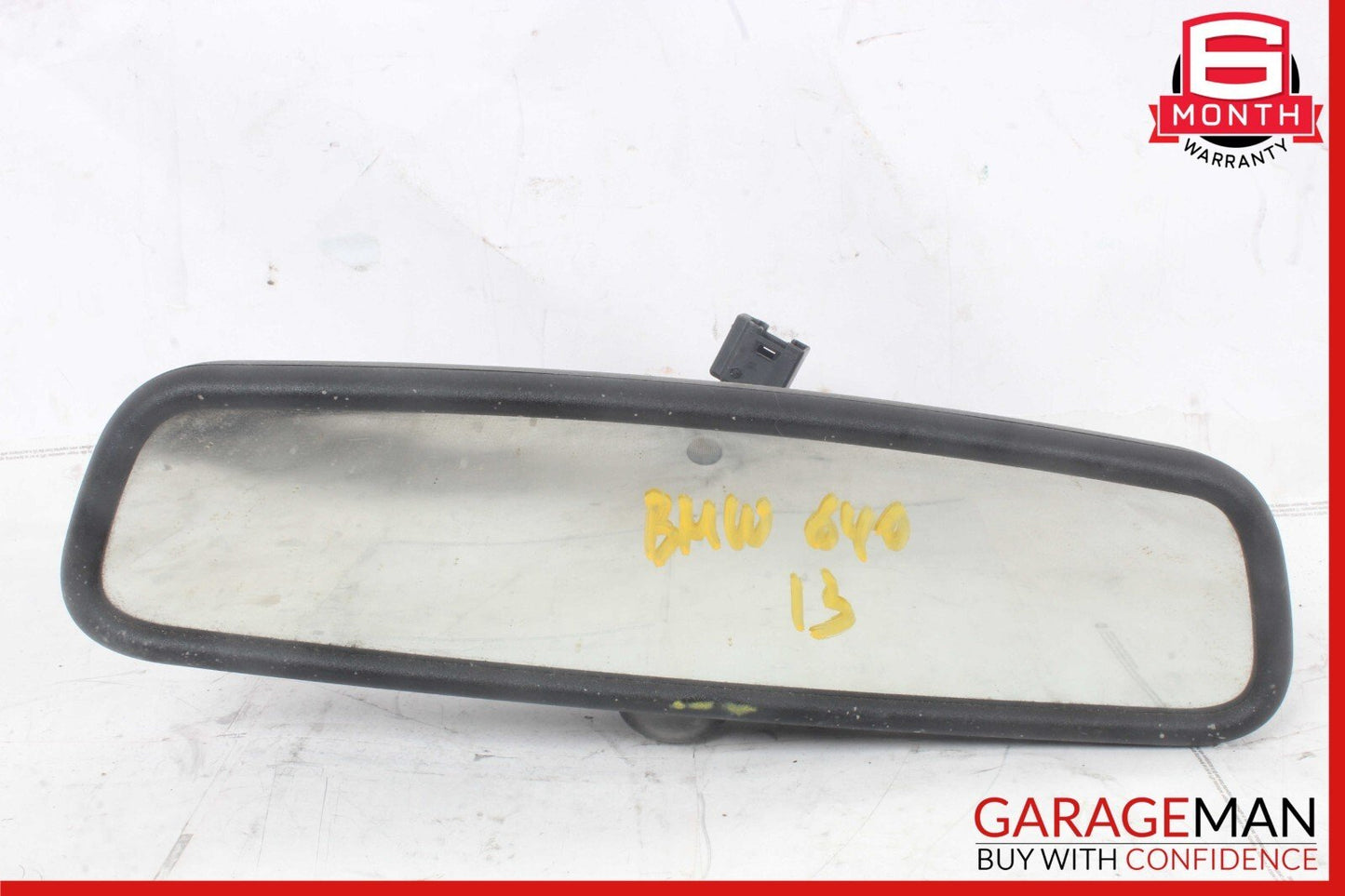 13-19 BMW 640i 650i F06 Interior Rear View Mirror Black OEM
