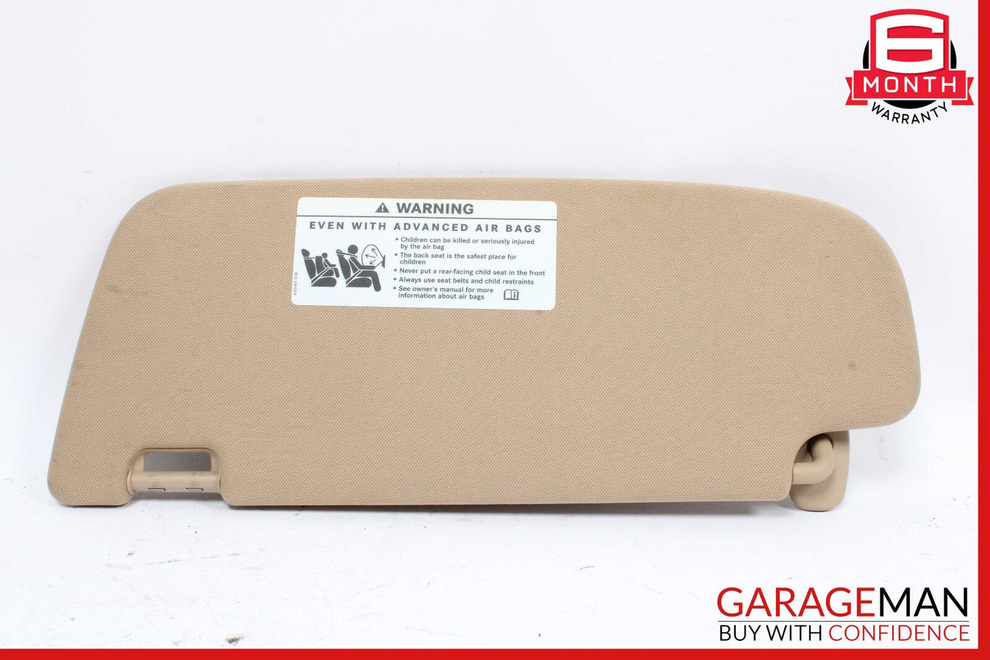 Mercedes CL600 S63 AMG Front Right Side Sun Visor Shade Sunvisor Brown OEM