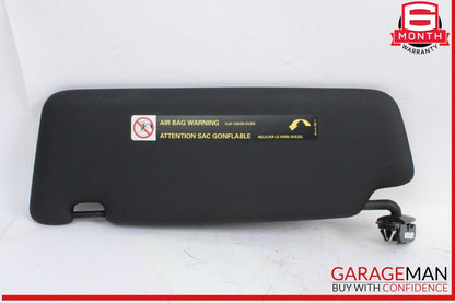 14-17 Audi Q5 SQ5 Front Right Side Sun Visor Sunvisor Black 8U0857552F OEM