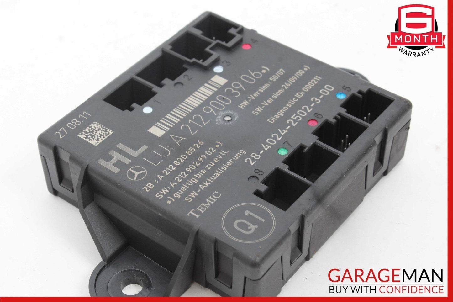 08-18 Mercedes W204 C250 GLK350 E350 CLS550 Rear Left Side Door Control Module