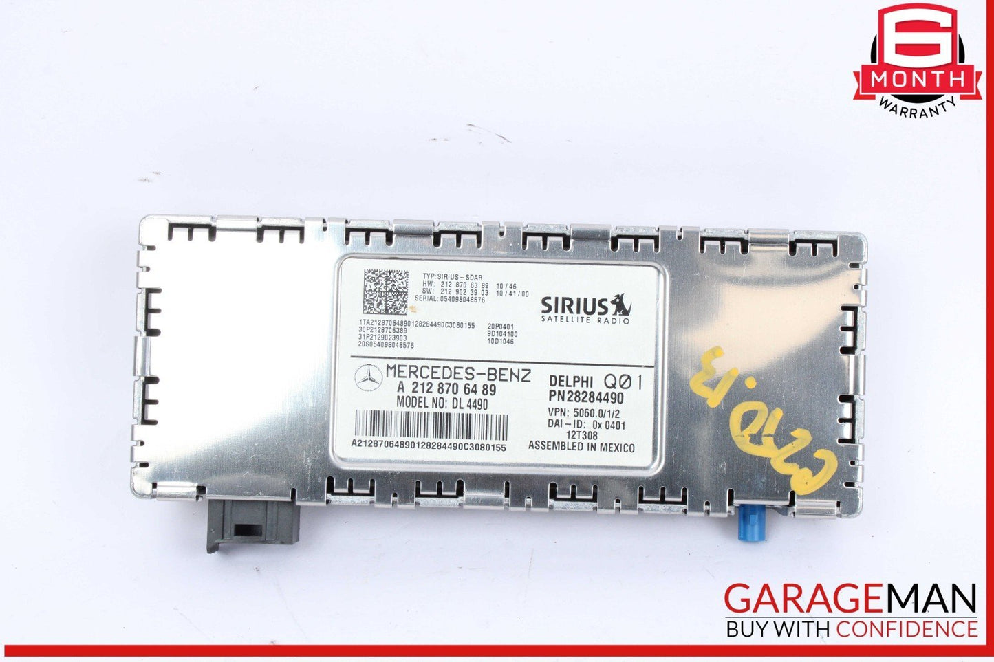 12-14 Mercedes W204 C250 CGI  Sirius Satellite Radio Receiver 2128706489 OEM