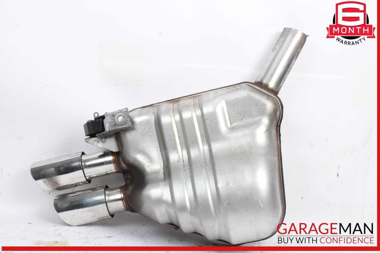 08-12 Audi S5 4.2L Engine Rear Right Side Exhaust Muffler Pipe w/ Tips OEM