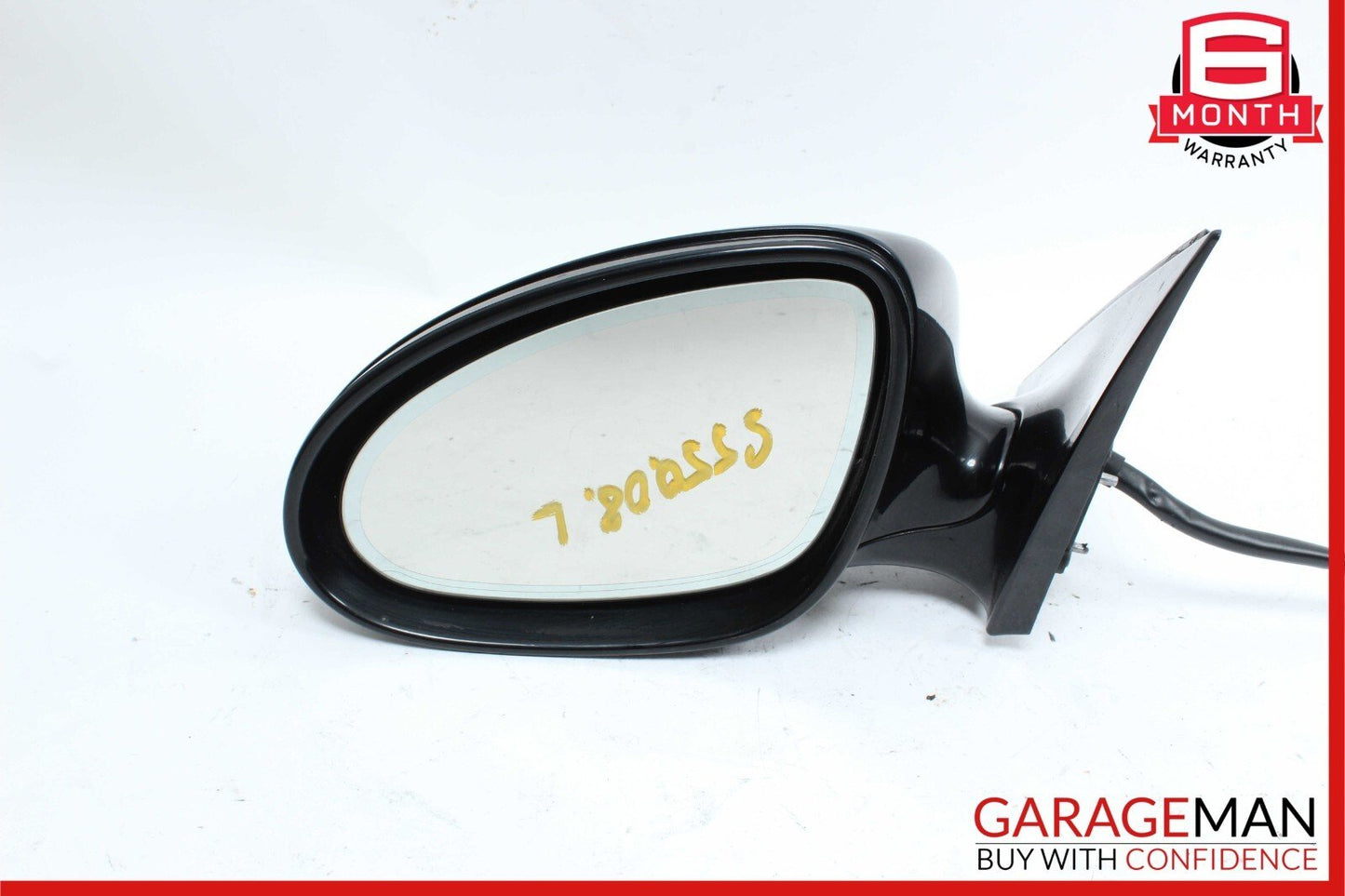 07-09 Mercedes W221 S550 S600 Front Left Side Mirror Door Rear View Black OEM