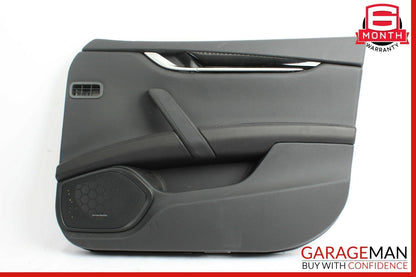14-17 Maserati Ghibli Front Right Passenger Side Interior Door Panel Cover Black