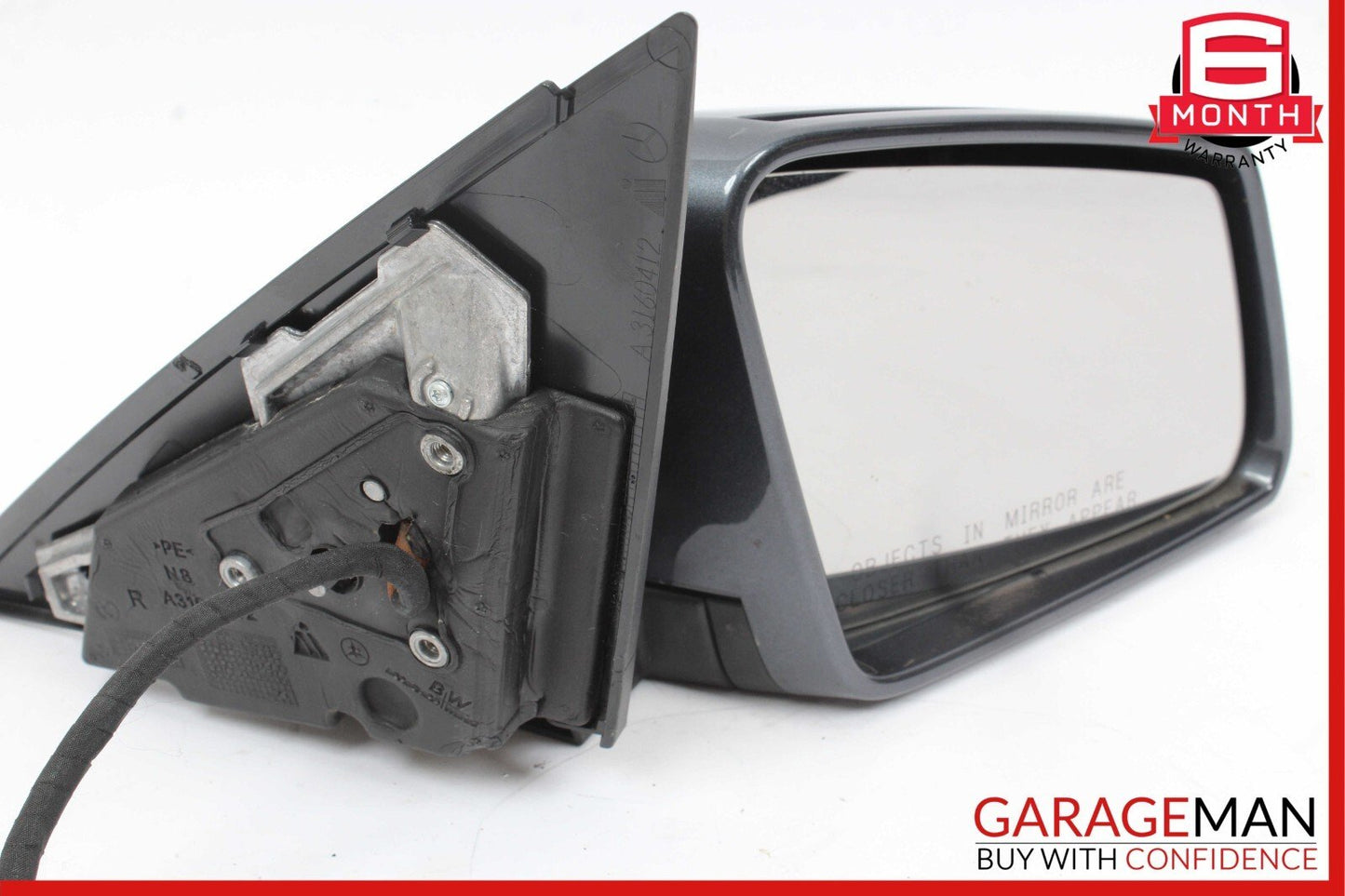 12-14 Mercedes W204 C300 Front Right Side Mirror Door Rear View Glass Grey OEM