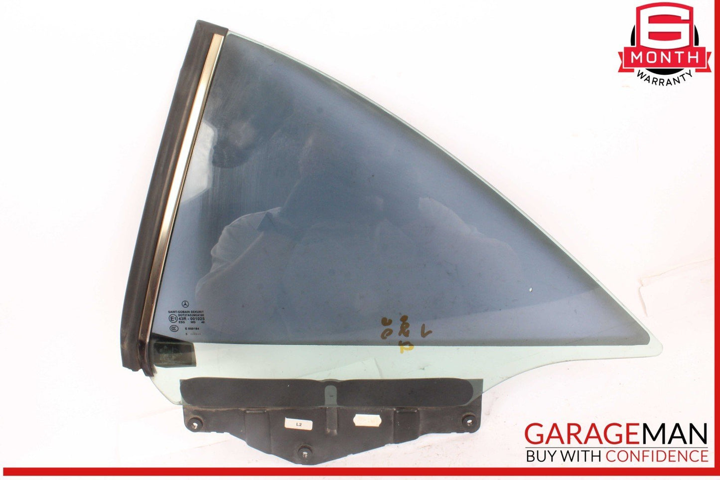 03-12 Mercedes R230 SL500 SL55 AMG Rear Left Side Quarter Window Glass OEM