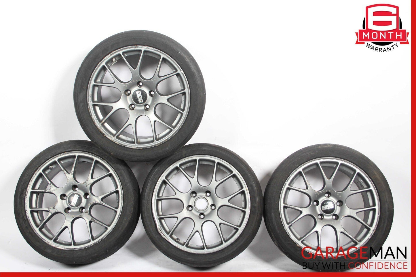 BBS Complete Staggered 10x8.5 R19 Front & Rear Wheel Tire Rim Set of 4 Pc Falken