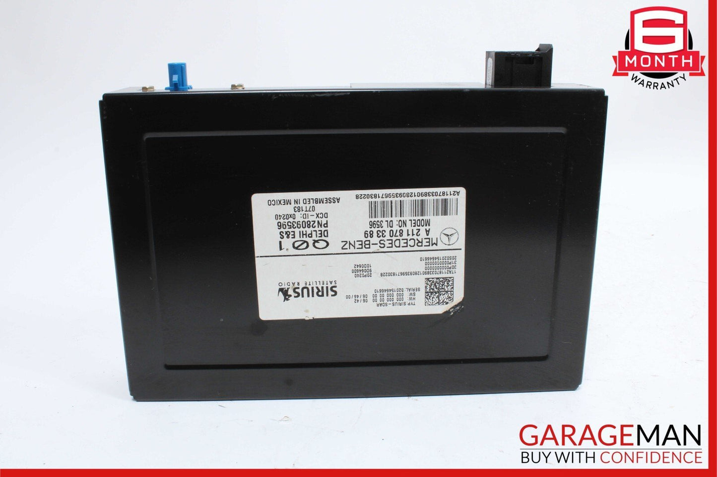 03-11 Mercedes CLS550 SLK280 E350 Sirius Satellite Radio Receiver Module Unit