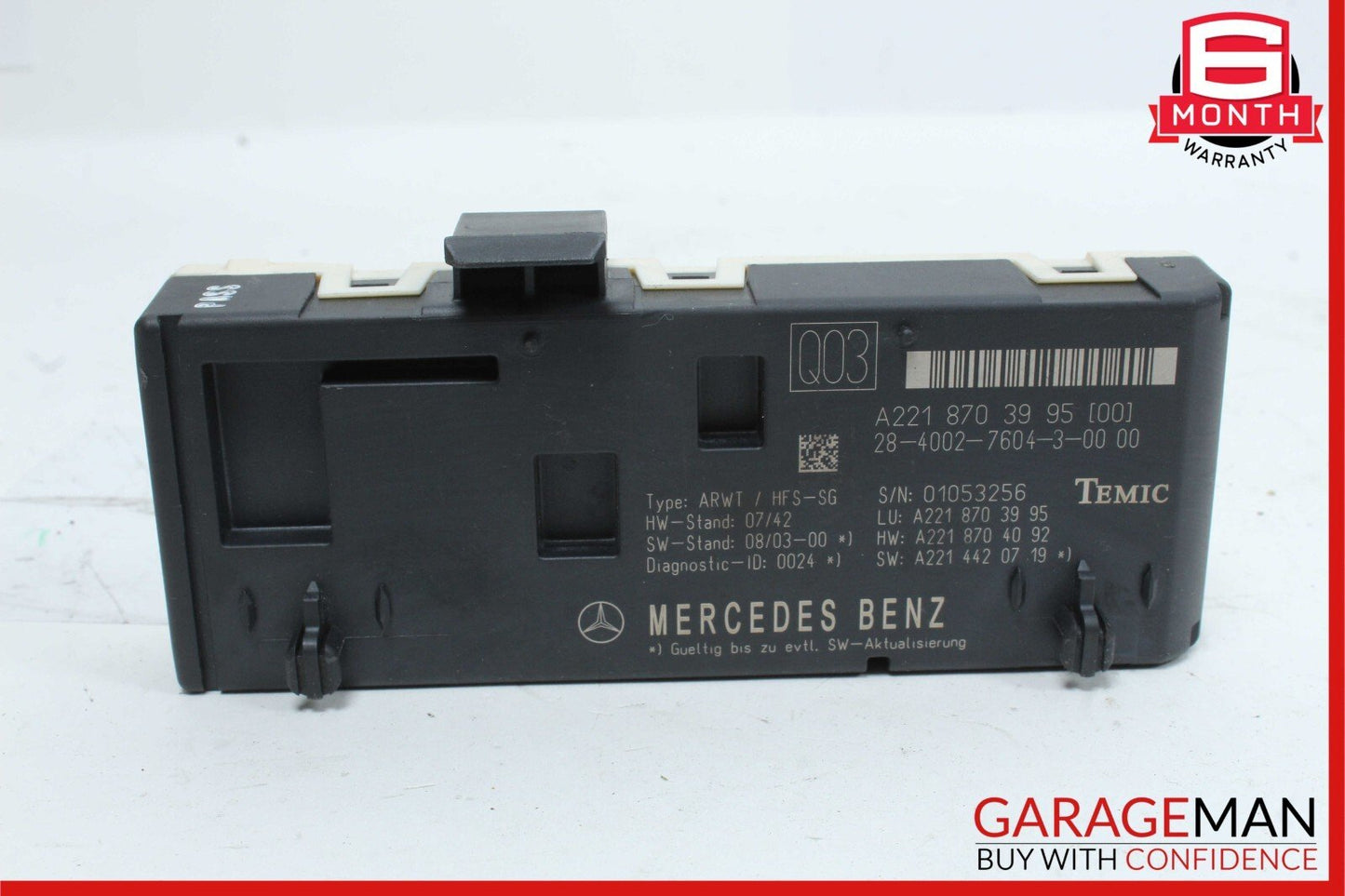 07-14 Mercedes W221 S63 S550 CL550 Trunk Release Remote Open Close Module OEM