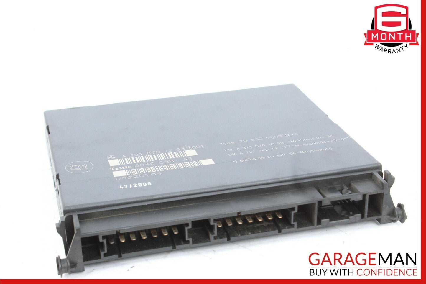 07-13 Mercedes W221 S550 S63 AMG Rear Seat Control Controller Module Unit OEM