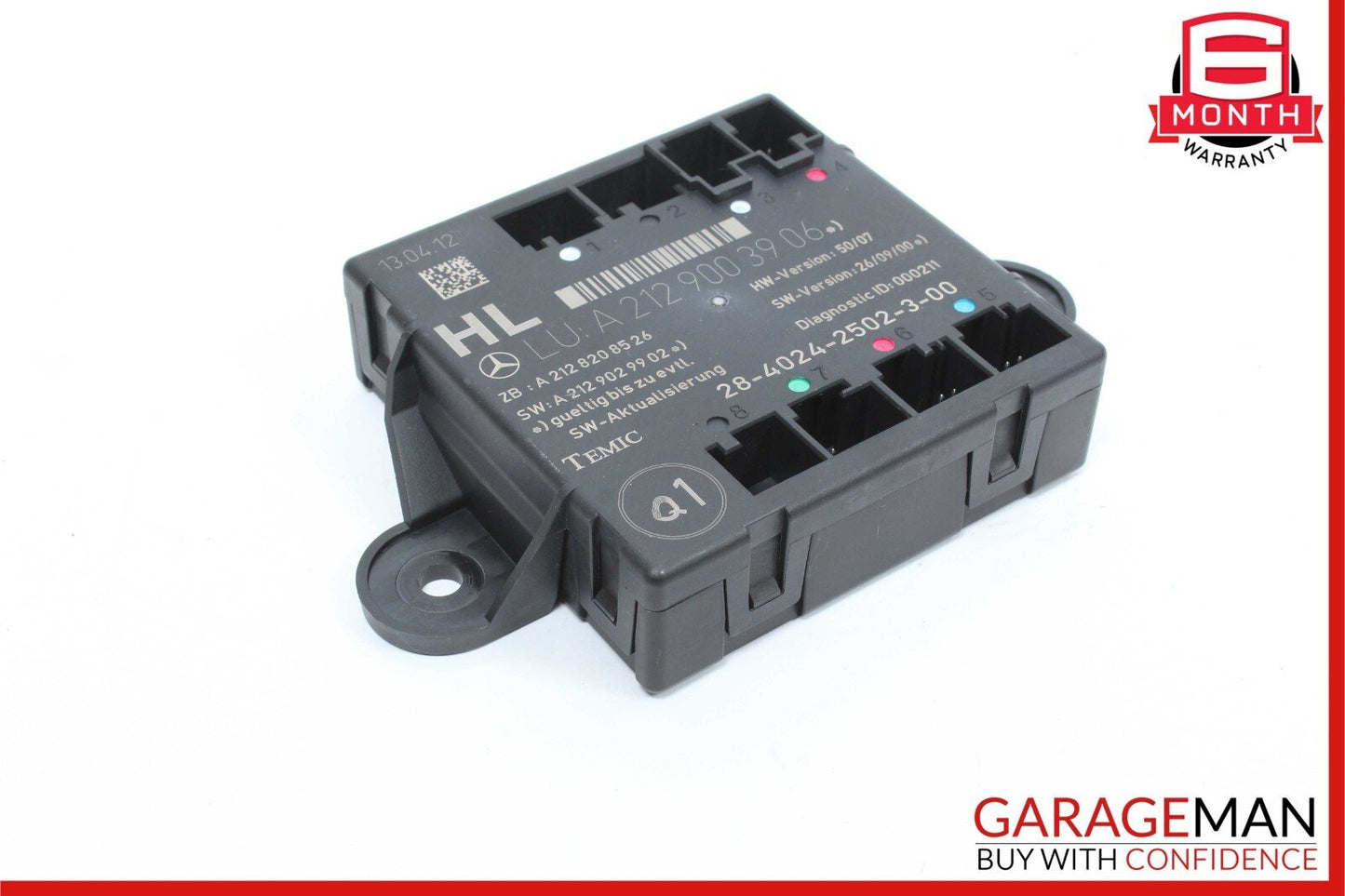 08-18 Mercedes W204 C350 C300 CLS550 Rear Left Side Door Control Module OEM